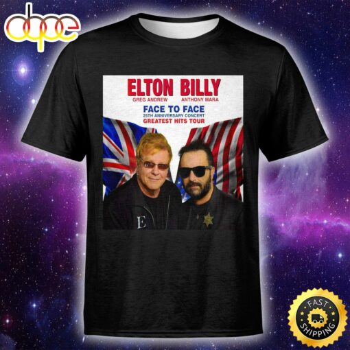 The Harbour Agency Presents Elton And Billy – Face To Face Unisex Tshirt