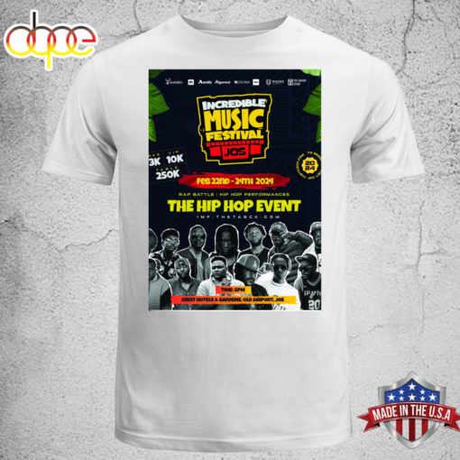 The Hip Hop Event Feb 22ND – 24TH 2024 Unisex T-shirt