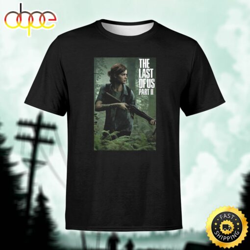 The Last Of Us 2 Ellie Poster Unisex Black T-Shirt