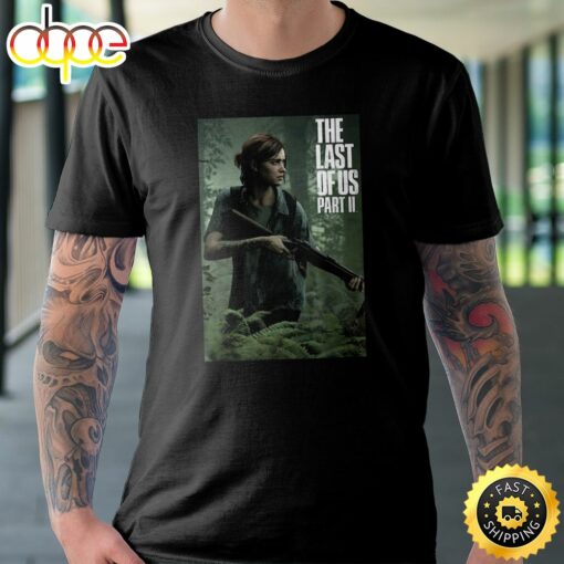 The Last Of Us 2 Ellie Poster Unisex Black T-Shirt