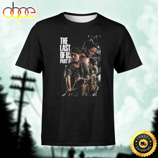 The Last Of Us Part 2 Posters Unisex Black T-Shirt