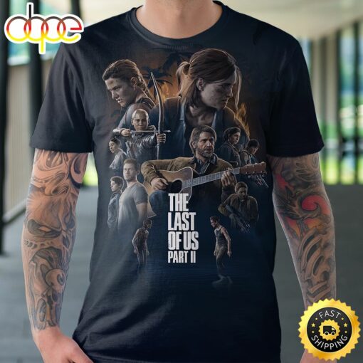 The Last Of Us Part Ii  2023 Poster Unisex Black T-Shirt