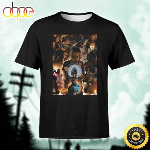 The Last Of Us Poster Movie Unisex Black T-Shirt