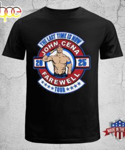The Last Time Is Now John Cena 2025 Farewell Tour T-shirt Black