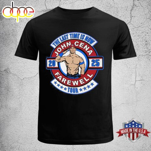 The Last Time Is Now John Cena 2025 Farewell Tour T-shirt Black