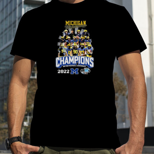 The Michigan Wolverines 2022 Big Ten Football Conference Champions T-shirt