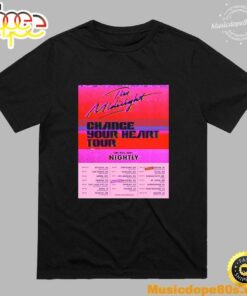 The Midnight Merch 2022 Tour Portrait Black T-shirt