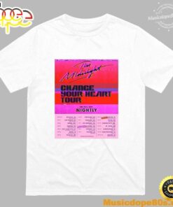 The Midnight Merch 2022 Tour Portrait White T-shirt