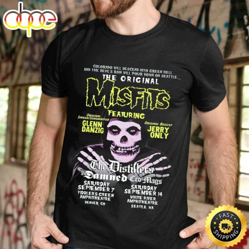 The Original Misfits Add Shows With The Distillers, The Damned &amp Cro-Mags Unisex T-shirt