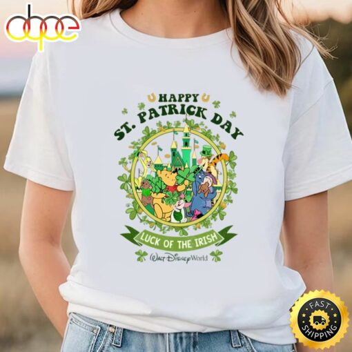 The Pooh Bear Happy St Patricks Day Shirt