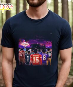 The Road To Super Bowl Lviii Las Vegas Nfl Playoffs Season 2023 2024 Poster Unisex T Shirt