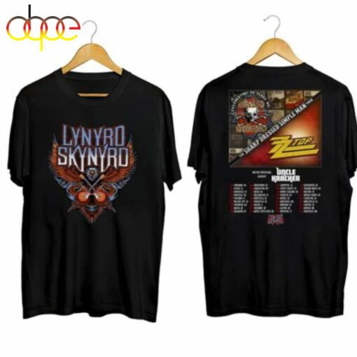 The Sharp Dressed Simple Man ZZ Top &amp Lynyrd Skynyrd Tour 2024 Shirt