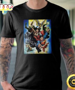 The Super Heroes Green Lantern &amp Batman Poster T-Shirt