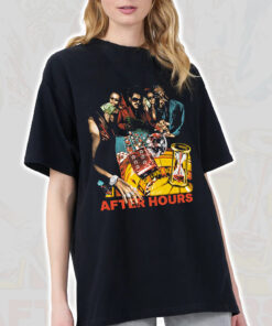 The Weeknd 2022 After Hours Til Dawn Tour Merch Black T-Shirt
