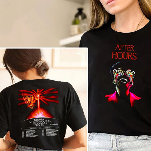 The Weeknd After Hours 2022 Tour For Fan Concert Black Unisex T-shirt