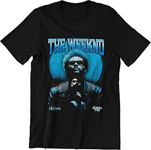 The Weeknd Album 2022 After Hours Till Dawn FM Tour Concert T-shirt