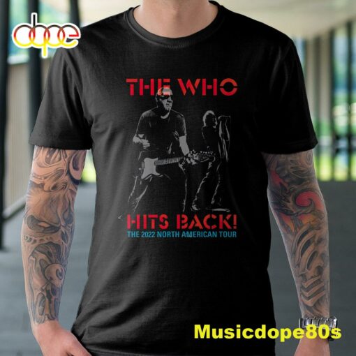 The Who Hits Back North American Tour 2022  Black Unisex T-Shirt