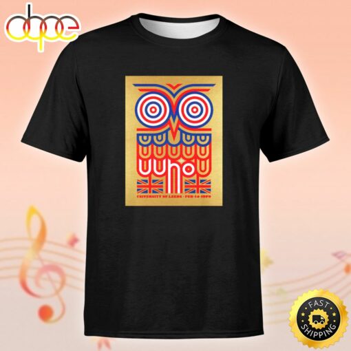 The Who Leeds 1 1970 by Ames Bros Golden Owl Edition Unisex Tshirt