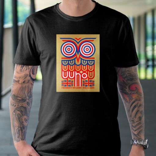 The Who Leeds 1 1970 by Ames Bros Golden Owl Edition Unisex Tshirt