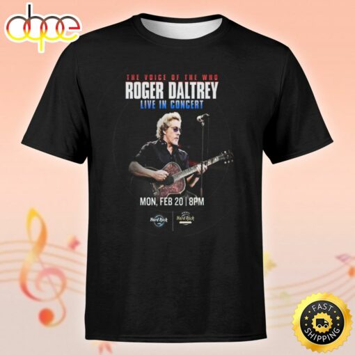 The Who Roger Daltrey Announces Uk Who Was I Tour 2023 Unisex Tshirt