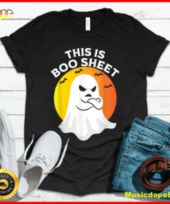 This Is Boo Sheet Ghost Retro Halloween Costume T-Shirt