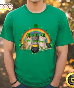 Three Cat St Patricks Day Irish T-Shirt