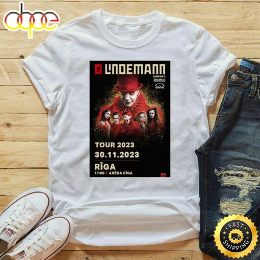 Till Lindemann World Tour 2023 Latvia shirt