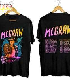 Tim Mcgraw 2024 Music Tour Black T-Shirt Gift Fans