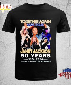 Together Again 2024 Tour Janet Jackson 1974-2024 Thank You For The Memories T-Shirt
