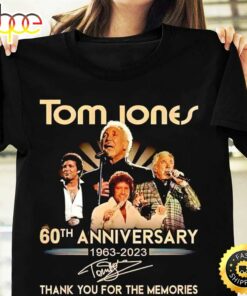 Tom Jones tour 2023  thank you for the memories shirt