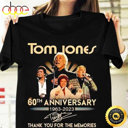 Tom Jones tour 2023  thank you for the memories shirt