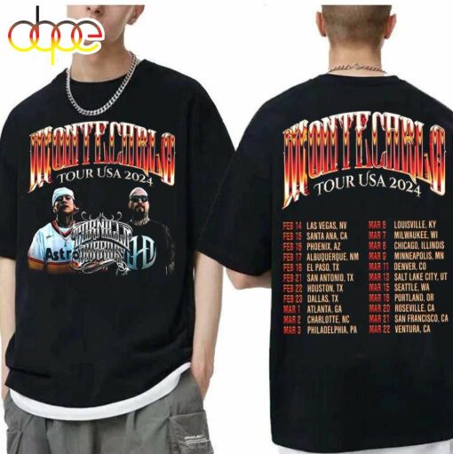 Tornillo x Dharius Montecarlo Tour Usa 2024 T-Shirt