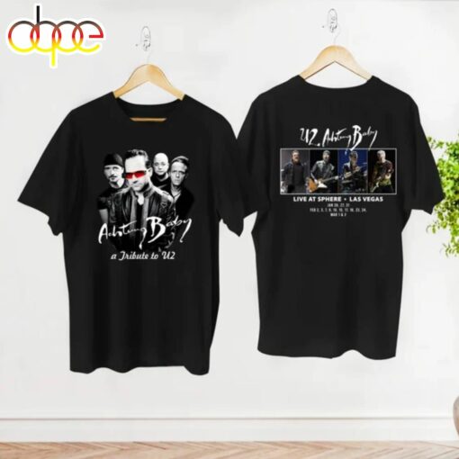 Tour 2024 Achtung Baby Live at Sphere U2 Band Shirt