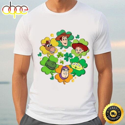 Toy Story Characters St Paddy’s Day Gifts For Him T-Shirt