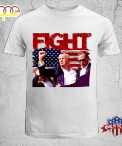 Trump Fight 2024 America Flag Unisex T-Shirt