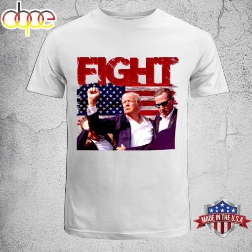 Trump Fight 2024 America Flag Unisex T-Shirt