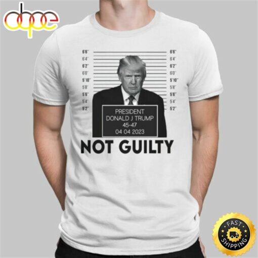 Trump Not Guilty White Unisex T-shirt