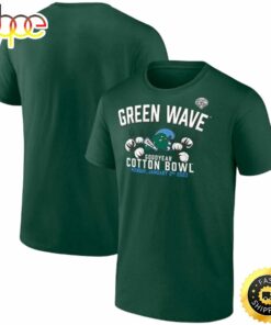 Tulane Green Wave Fanatics Branded 2023 Cotton Bowl Gameday Stadium Green T-shirt