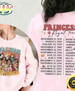 Two Sided Vintage Disney Princess Royal Tour Shirt Girl Trip 2023 T-Shirt