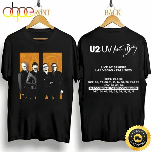 U2 Band Achtung Baby Live At Sphere 2023 Tour Shirt