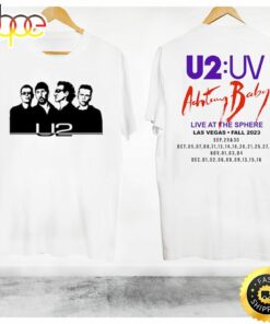 U2 Band Tour 2023 Graphic T-Shirt Uv Achtung Baby Live At
