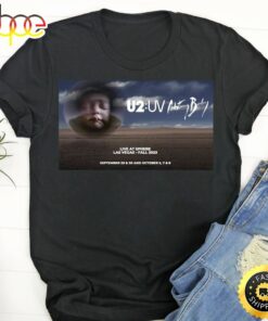 U2 Uv Achtung Baby Live At Sphere Tour 2023 Black Shirt