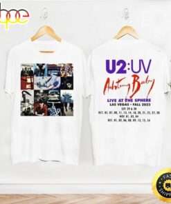U2 Uv Achtung Baby T-Shirt, Vintage U2 Band Live At Sphere Tour 2023 Shirt