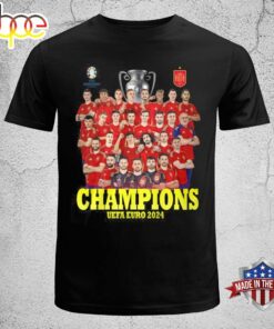 UEFA Euro 2024 Spain Football Team Champions Celebration T-Shirt