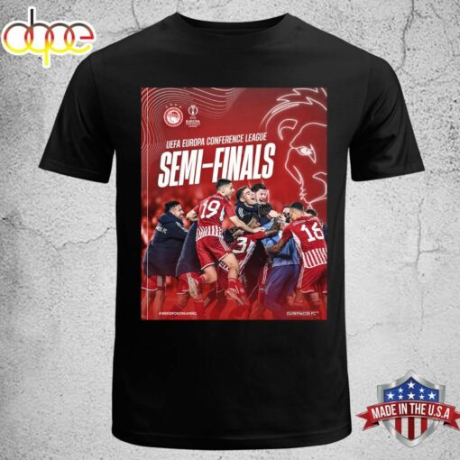 UEFA Europa Conference League Olympiakos FC Poster Road To Athens Finalists Unisex T-shirt