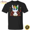 Unicorn Happy Thanksgiving T-Shirt Fall Leaves Vintage Designs Thanksgiving Shirt For Women