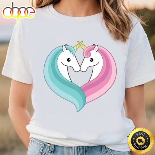 Unicorn Heart Valentine T-shirt