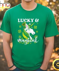 Unicorn Magical St Patricks Day Lepricorn Girl Shirt