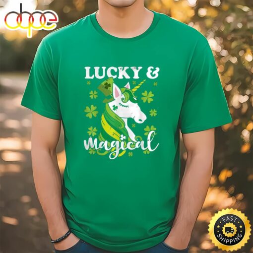 Unicorn Magical St Patricks Day Lepricorn Girl Shirt