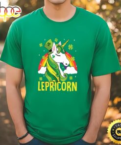 Unicorn Magical St Patricks Day Lepricorn Girl Women T-Shirt